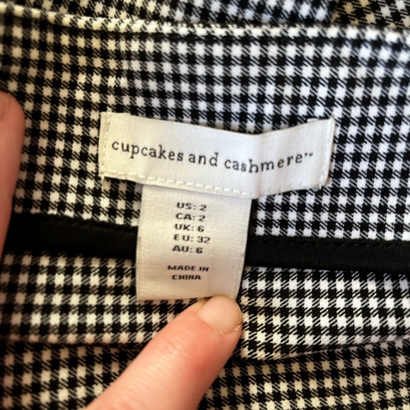 black and white houndstooth tank top - Picture 6 of 7